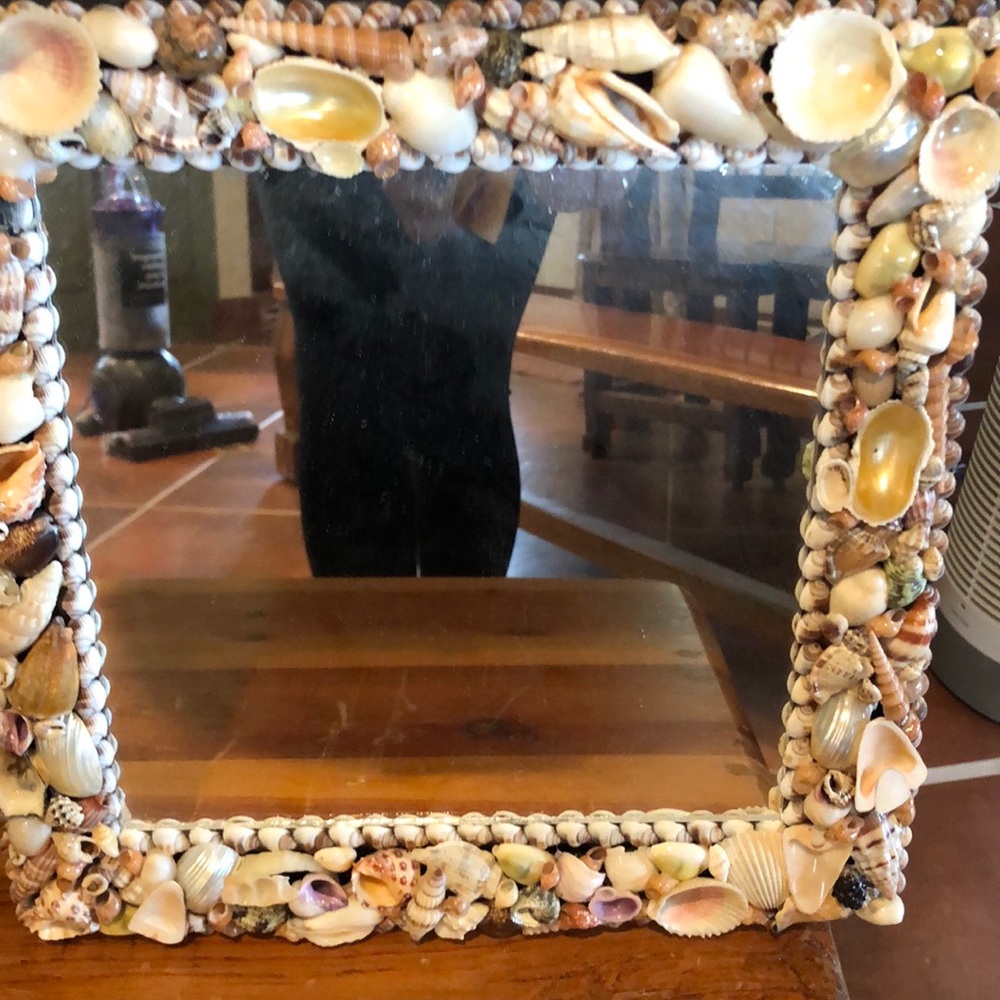 Mirror with sea shells